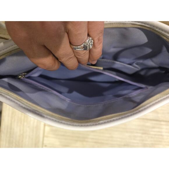 Coach Signature C Beige Canvas Crossbody Bag Women's Adjustable Strap - Picture 9 of 14